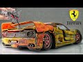 Full Restoration abandoned Ferrari F50. Restore and rebuild cars