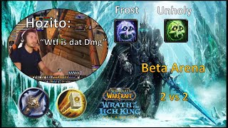 Facing some of the top players in Frost and Unholy Spec DK on Wotlk Classic Beta | 2v2 Arena 80 PvP