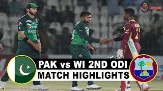 PAK vs WI 2ND ODI HIGHLIGHTS 2022 | PAKISTAN vs WEST INDIES 2ND ODI MATCH HIGHLIGHTS 2022