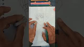 Drawing makima chainsaw man drawing #anime #drawing #animedrawing #art #chainsawman #music