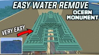 Minecraft: How To Drain Water In Ocean Monument In 1.16+ (TUTORIAL)