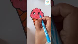 Draw a cute Ice cream easy