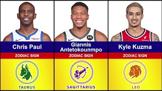 Zodiac Signs of Legendary NBA players💥