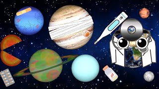 Solar System planets pattern Funny Planet comparison Game for kids the earth diagnoses for baby