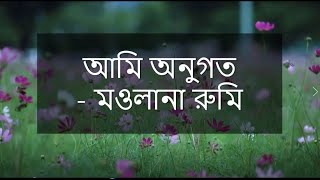 আমি অনুগত - মওলানা রুমি