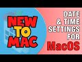 Date & Time Settings in Mac OS