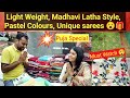 Light Weight, Madhavi Latha Style, Pastel Colours, Unique Sarees