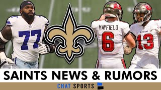Saints SIGNING Tyron Smith In NFL Free Agency? Saints News & Rumors Ft. Mike Evans & Baker Mayfield