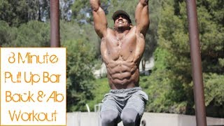 8 Minute Killer Pull Up Bar Back and Ab Workout
