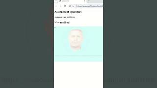 JavaScript Tutorial for Beginners / JavaScript learn / assignment operators right shift bitwise tag