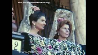 April 21, 1966 - Former First Lady Jacqueline Kennedy at the Bullfights in Seville, Spain