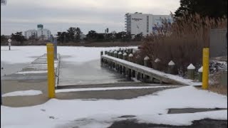 Ocean City Is FROZEN!  Check Out What The Latest Cold Weather Brought In - Ocean City Maryland