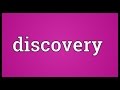 Discovery Meaning