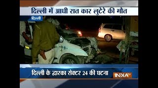 Delhi: Car snatcher killed after crashing into truck in Dwarka