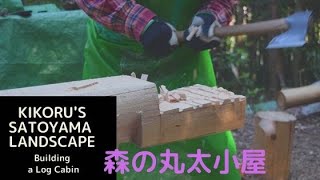 森の中に丸太小屋を作る OFF-GRID LOG CABIN