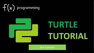 Python Turtle - Dot Function