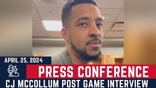 CJ MCCOLLUM FULL POST GAME INTERVIEW AFTER GAME 2