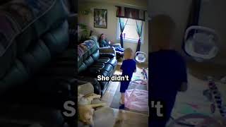 Dog saves a boy from a furious cat #shorts #shortsviral #dogs