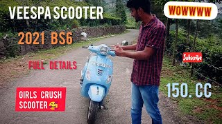 __2021 Vespa VXL 150 Bs6 ABS First Ride Review #scooter #vispa #tamil #mubzikka