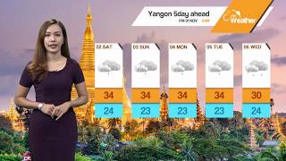 DVB - ေန႔စဥ္ မိုးေလဝသ ခန႔္မွန္းခ်က္ (၁ ရက္ ႏို၀င္ဘာလ ၂၀၁၉ မနက္ပိုင္း)