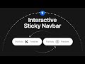 Create Interactive Sticky Navbar | Framer Tutorial