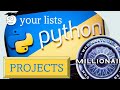Millionaire Project | Your Lists | Python Tutorial for Starters