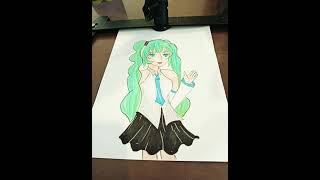 Drawing Hatsune Miku! ✨タイトル: 初音ミクを描いてみた！✨ #vocaloid #初音ミク #歌ってみた #hatsunemiku #ボカロ #drawing