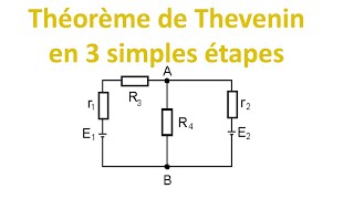 Théorème de Thevenin en 3 simples étapes