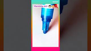 Bright Marker! 😍✨💙 This video's credit go to artistomg #art #shorts #satisfying