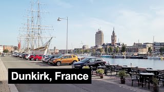 Dunkirk (France), walking tour in the city center – 8 October 2023 [4K]