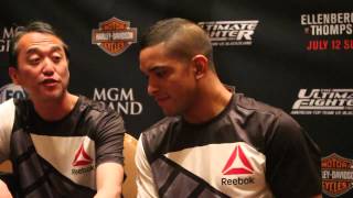 TUF Finale 21 – Maximo Blanco post-fight scrum