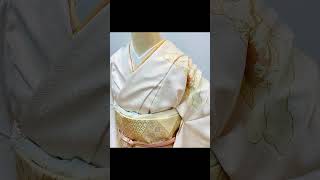 大阪　だるまや呉服店　藤井寛謹製　正絹京友禅訪問着　Kimono Darumaya Osaka　#Shorts