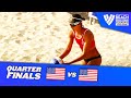 Stockman/Kraft vs. Cannon/Sponcil -  Quarterfinal Highlights Kusadasi 2022 #BeachProTour