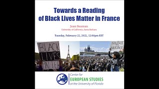 Towards A Reading of Black Lives Matter in France