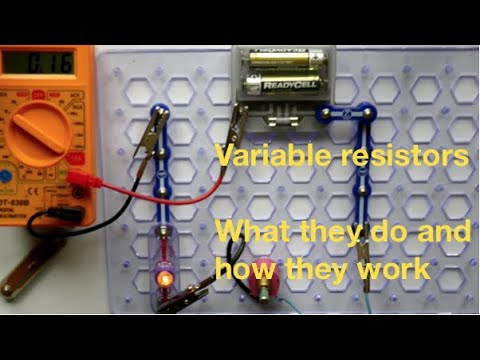 What is a variable resistor do?