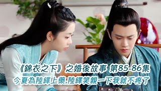 《錦衣之下》之婚後故事。第85-86集，今夏為陸繹上藥,陸繹笑親一下我就不疼了