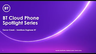 BT Cloud Phone - How to Login