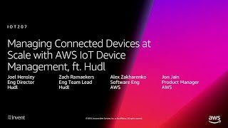 AWS re:Invent 2018: Managing Devices at Scale with AWS IoT Device Management, ft. Hudl (IOT207-R)