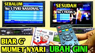 CARA MENGUBAH MENGURUTKAN NOMOR URUT SIARAN CHANNEL TV DIGITAL DI SET TOP BOX ADVANCE
