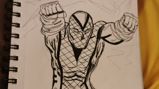 Drawing Spiderman Villains - Shocker Comic Version #shorts