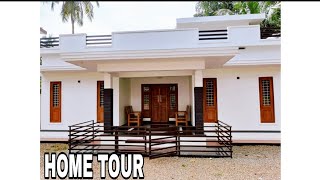 3 bed room ഒറ്റനില വീട് / 1050 square feet kerala house/Home tour malayalam/Nisha world