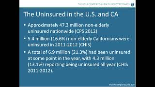 Continuing the Conversation- Got Insurance? California's Progress  Toward Universal Coverage