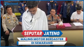 Maling Motor Beraksi Pakai Daster di Semarang, Tutupi Tato Alihkan Perhatian