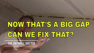 How to Fix Gaps in drywall angles by Hand