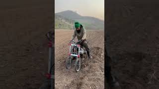 desi jugad hal wali motorcycle work in agriculture #motarcyclelovers #agriculturelovers#desi #shorts