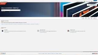 Learn database searching techniques with Academic One File