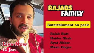 Live Entertainment Rajab butt Haider Shah, Ayat 12Jan  #youtubelive #rajabsfamily #bigfun #stream