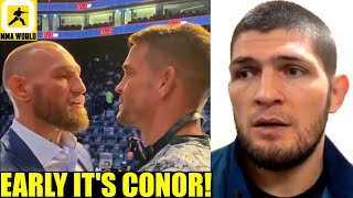 Khabib gives his prediction for tonight's UFC 257 fight between Conor McGregor vs Dustin Poirier,DC