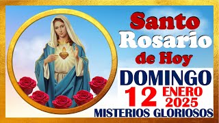 SANTO ROSARIO DE HOY DOMINGO 12 DE ENERO 2025 🌹 Misterios GLORIOSOS 🌹 SANTO ROSARIO MEDITADO🌹