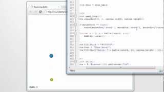 HTML5 Canvas Tutorial - Bouncing Balls! (7/7)